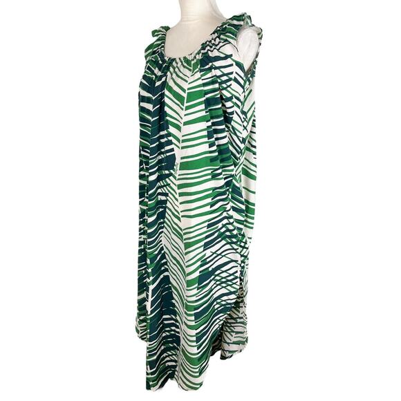 Manuheali'i Grace Midi Dress Fern Grotto Hawaiian Off-Shoulder One Size NEW - Picture 4 of 7